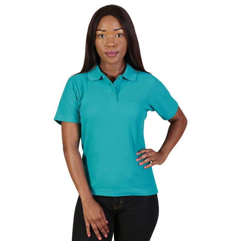 Ladies turquoise polo shirt best sale